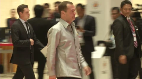 Dmitry Medvedev Russian PM Stock Footage 67870597