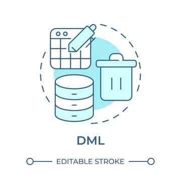 DML soft blue concept icon イラスト素材