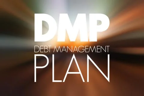 DMP - Debt Management Plan acronym, business concept background Stock Illustration
