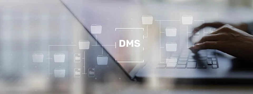 DMS Document Management System for Business Workflow and Digital File Organ.. Stock Photos