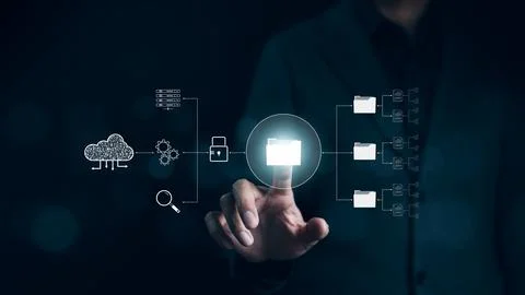 DMS document management system concept 写真素材