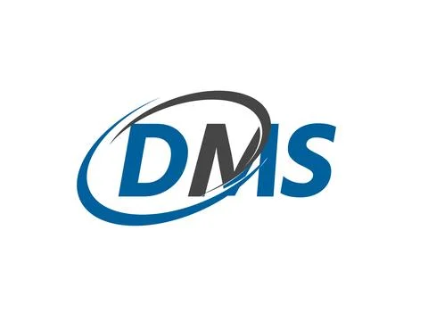 Dms letter creative modern elegant swoosh logo design dms Stock Illustration