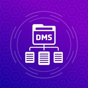 DMS vector icon, Document management system Stock Illustration