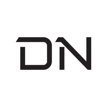 Dn initial letter vector logo icon 스톡 일러스트