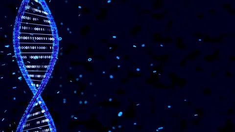 DNA 3D animation, Science and medicine concepts, Binary DNA molecule Stock Footage 260876127