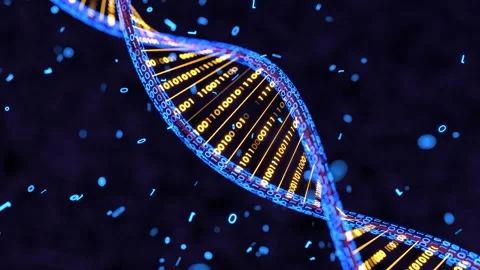 DNA 3D animation, Science and medicine concepts, Binary DNA molecule Stock Footage 260876139