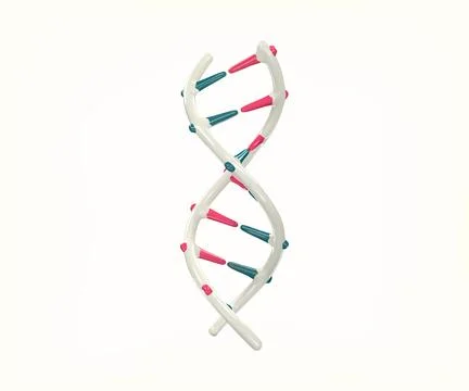 DNA 3d icon. 스톡 일러스트