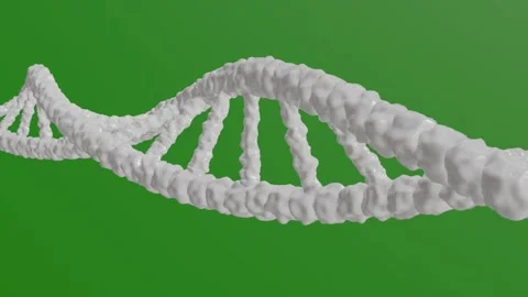DNA 3d model green screen Stock Footage 303464258