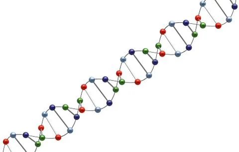 DNA 3d render Stock Illustration