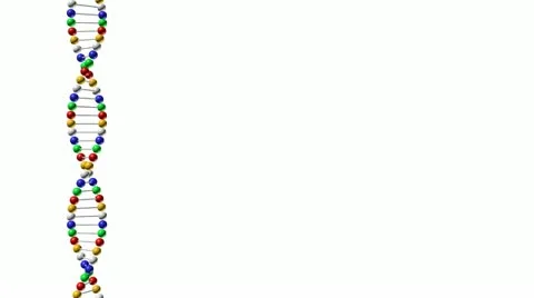 Dna 3d render illustration isolated on white background Video stock 20535176