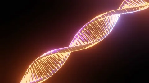 DNA 3D render science or medical animation Stock Footage 236288185