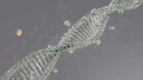 DNA 3D render science or medical background, DNA. molecule structure Stockillustratie