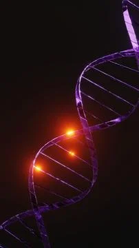 DNA 3D render science or medical background, DNA. molecule structure, Medic.. Stock Illustration