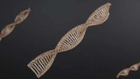 DNA 3D render science or medical background, DNA. molecule structure Stock Photos