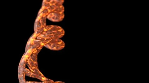 DNA. Abstract 3d polygonal wireframe DNA molecule helix spiral. Stock Illustration