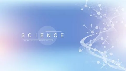 DNA Abstract Background Structure For Science Research and Gene genetic Stock Illustration