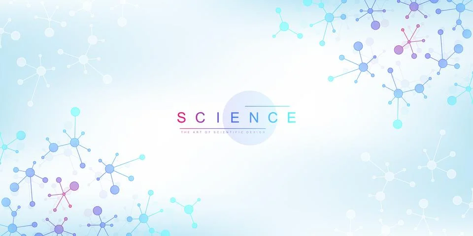 DNA Abstract Background Structure For Science Research and Gene genetic Stock Illustration