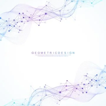 DNA Abstract Background Structure For Science Research and Gene genetic Stock Illustration