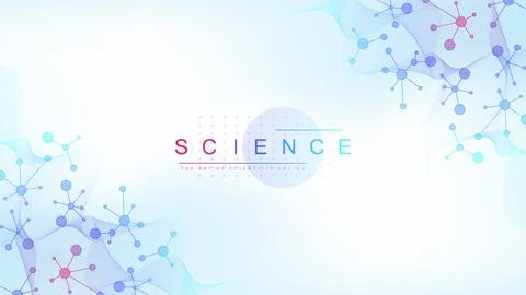 DNA Abstract Background Structure For Science Research and Gene genetic Stock Illustration