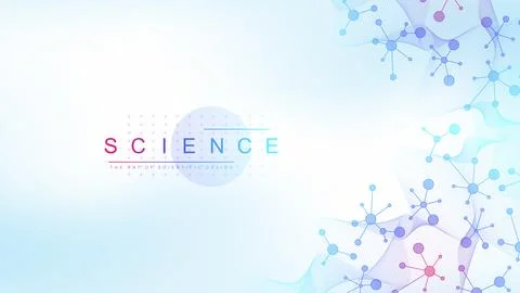 DNA Abstract Background Structure For Science Research and Gene genetic Stock Illustration
