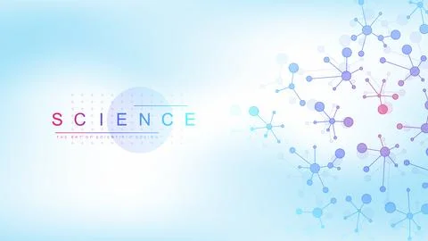 DNA Abstract Background Structure For Science Research and Gene genetic Stock Illustration