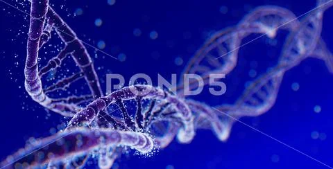 DNA Abstract Futuristic Background Stock Illustration
