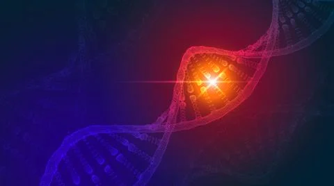 DNA abstract science background Stock Illustration