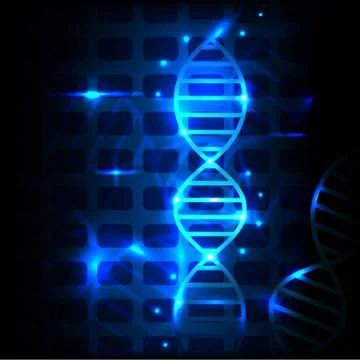 DNA abstract technology vector design for science. Stock Illustration