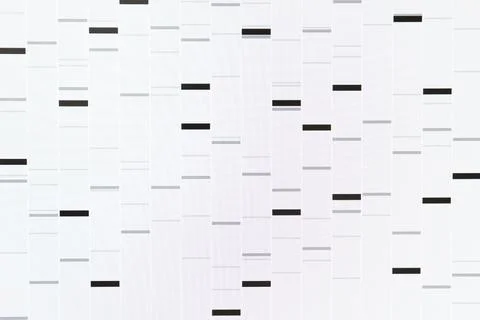 DNA analysis. Data with genetic information as background, closeup Stock Photos