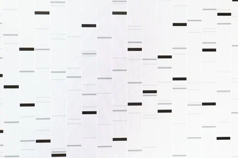 DNA analysis. Data with genetic information as background, closeup Stock Photos