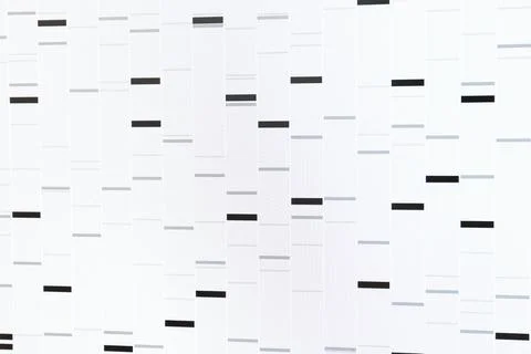 DNA analysis. Data with genetic information as background, closeup Stock Photos
