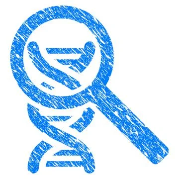 DNA Analysis Grunge Icon イラスト素材