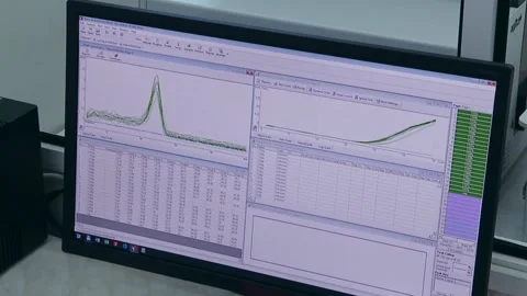 DNA analysis protocol. Amplification. 스톡 동영상 101967406