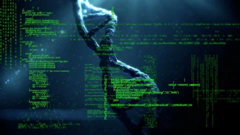DNA and interface codes Stock Footage 106225862
