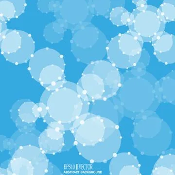 DNA and neurons vector. Molecular structure. Connected lines with dots. Genetic Stock Illustration