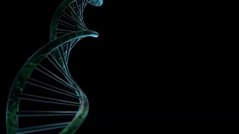 DNA animation with alpha matte Stock Footage 98247121