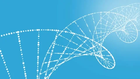 DNA animation with DNA data transmission. DNA helix, Health, medicine Stock Footage 172537315