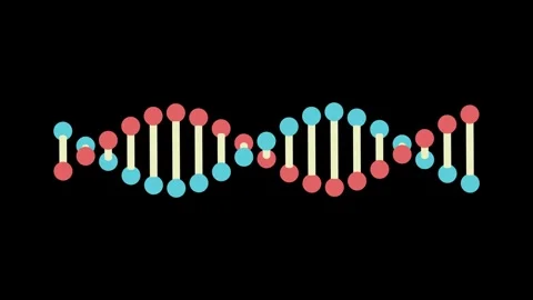 DNA Animation Loop Stock Footage 340135039