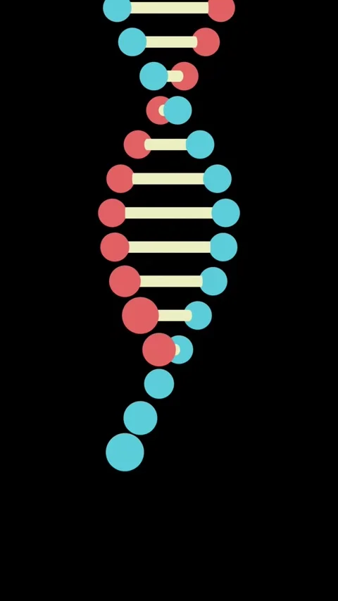 DNA Animation Loop Stock Footage 340135069