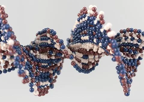 DNA Atom Model Stock Illustration