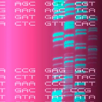Dna autoradiogram, artwork Illustrazione stock
