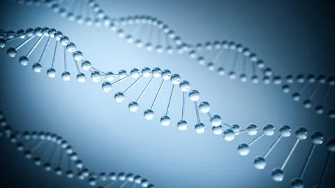 DNA Background- 3D illustration Stock Illustration