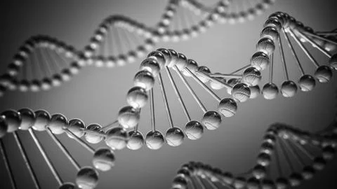 DNA Background- 3D illustration Stock Illustration