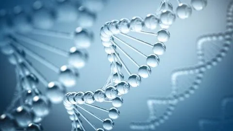 DNA Background - 3D illustration Stock Illustration