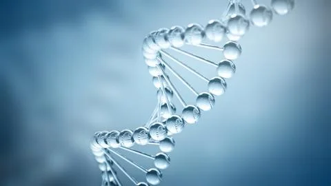 DNA Background - 3D illustration Stock Illustration
