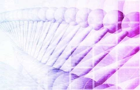 Dna background Illustrazione stock