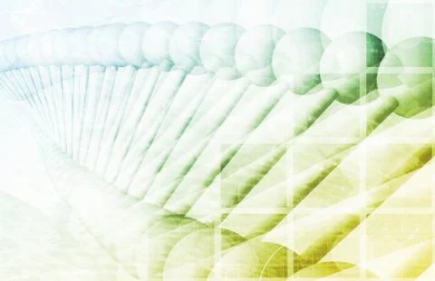 Dna background Illustrazione stock