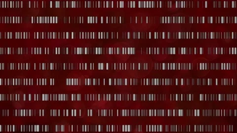DNA  barcodes move fast horizontally left to right. 3d animation render Stock Footage 149389956