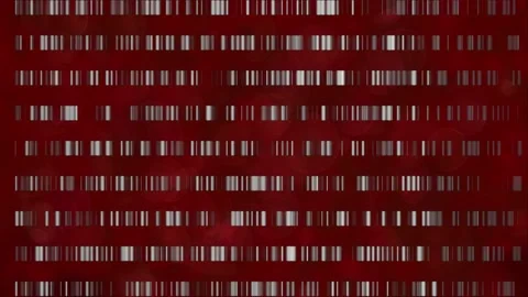 DNA  barcodes move slow horizontally left to right. 3d animation render Stock Footage 149389947