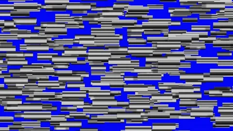 DNA  barcodes reassemble on bluescreen . DNA barcoding 3d animation render Stock Footage 149390033